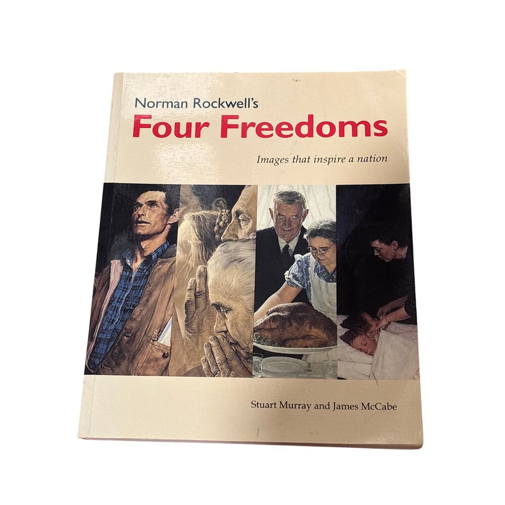 Norman Rockwell Four Freedoms Stuart Murray James McCabe 1993 Paperback Art Book